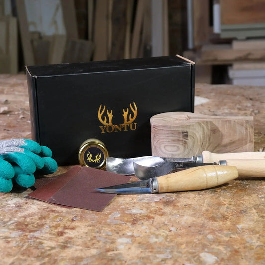 Yontu Kuksa Oyma Seti - Ceviz (3 Yontma Bıçağı)