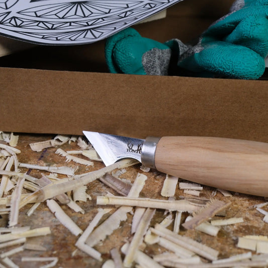 DIY06 Çentik Oyma Seti V1 | 20x20x2cm (E-Kitap Hediyeli: Adım Adım Yontu101)