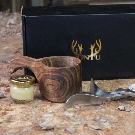 Yontu Kuksa Oyma Seti - Ceviz (3 Yontma Bıçağı)