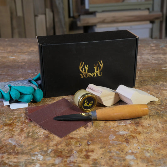 DIY07 İlk Ahşap Kuşum Yontu Seti – Güvenli Bıçak (E-Kitap Hediyeli: Adım Adım Yontu101)