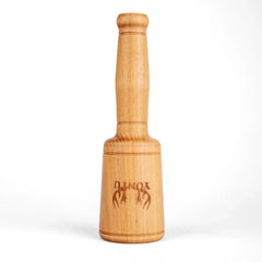 Dikey Silindir Ahşap Tokmak - Golden Teak Yontu