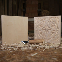 DIY06 Çentik Oyma Seti V1 | 20x20x2cm (E-Kitap Hediyeli: Adım Adım Yontu101)