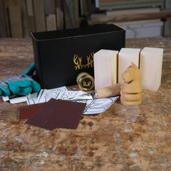 DIY05 Satranç Biblo Yontma Seti | 6 Şablon Seçeneği (E-Kitap Hediyeli: Adım Adım Yontu101)