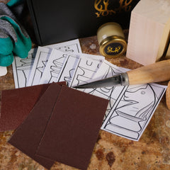 DIY05 Satranç Biblo Yontma Seti | 6 Şablon Seçeneği (E-Kitap Hediyeli: Adım Adım Yontu101)