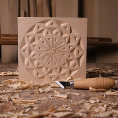 DIY09 Çentik Oyma Seti V2 | 20x20x2cm (E-Kitap Hediyeli: Adım Adım Yontu101)