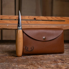 Deri Yontu Çantası - DIY01 Kuş Oyma Seti Hediyeli - Her Şey Dahil Ahşap Oyma (E-Kitap Hediyeli: Adım Adım Yontu101)