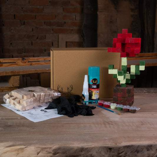 Minecraft Piksel Gül Seti | Her Şey Dahil Set | Adım Adım Video