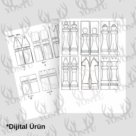 Satranç Şablonları - Dijital Ürün