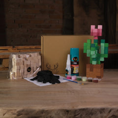 Minecraft Piksel Lale Seti | Her Şey Dahil Set | Adım Adım Video